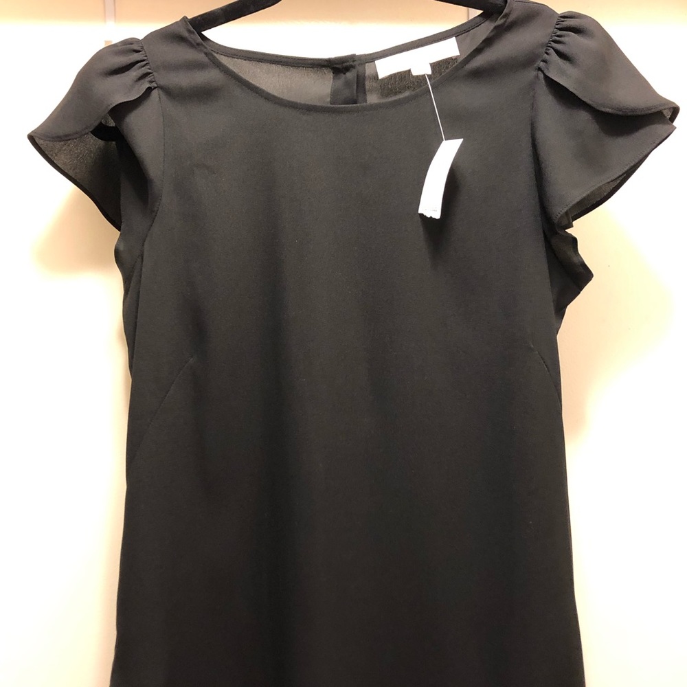 LOFT Black Short Sleeve Top - Small